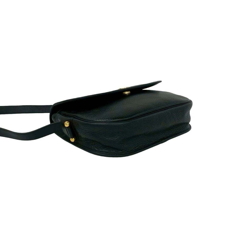 CHRISTIAN DIOR Vintage Black Leather Shoulder Bag - Picture 7 of 10